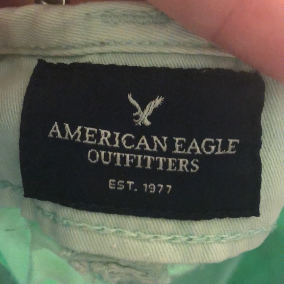 🔹4 for $30 American Eagle Size 4 Mint Green MIDI Stretch Shorts - Picture 5 of 7
